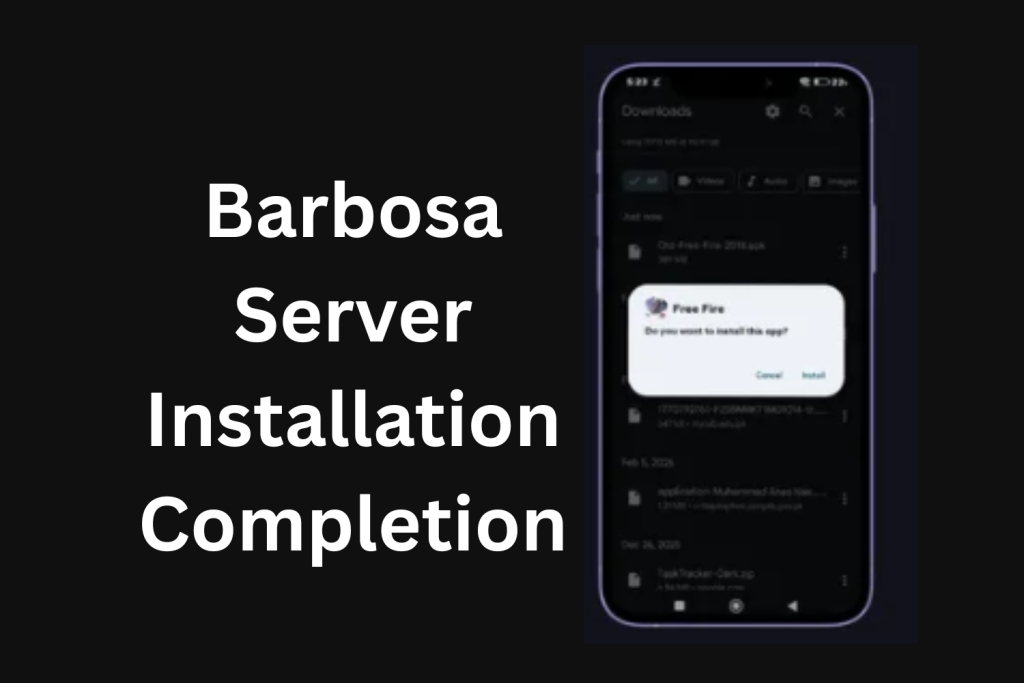 Barbosa Server Installation Completion