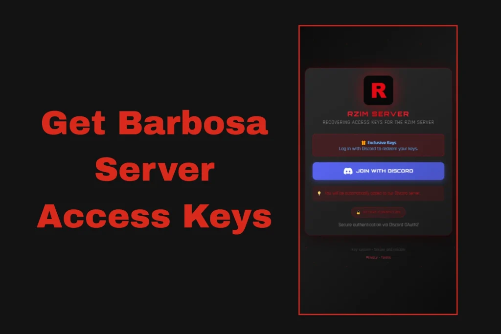 Get Barbosa Server Access Keys